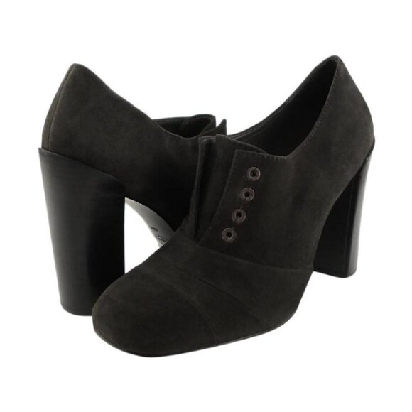 Tory Burch Shoes - NWOT Tory Burch Stella Black Suede Laceless Solid Oxford Booties Sz 8.5